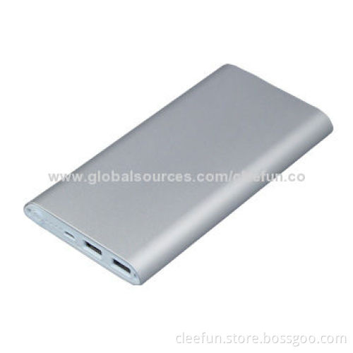High capacity super slim power bank, dual USB port, 12,000mAh